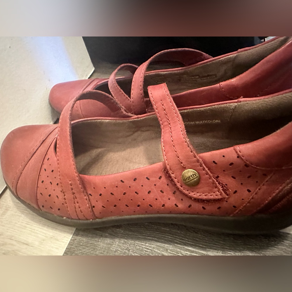 Earth art Jane platform clogs.